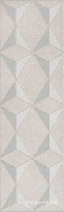 Бордюр Корредо серый светлый матовый 7.7x25