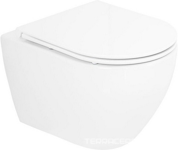 Унитаз подвесной, безободковый 365х510мм, (без сиденья), Stylus-Tor ZZ