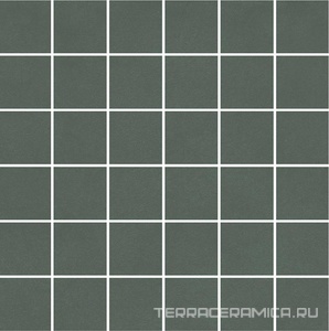 Декор Про Чементо мозаичный зелёный матовый 30x30