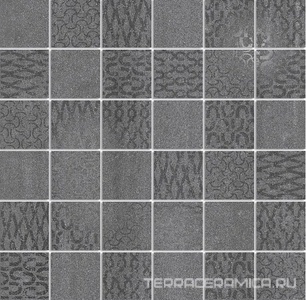 Декор Про Дабл антрацит мозаичный ZZ|30x30