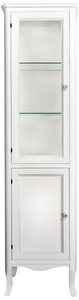Пенал напольный 50,2х40хh172см, 2 расп.двери, петли Blum, (петли слева), 3 ст.полки, (дерево бук, цв.bianco, ручки Riflesso цв.бронза в компл.), Veron