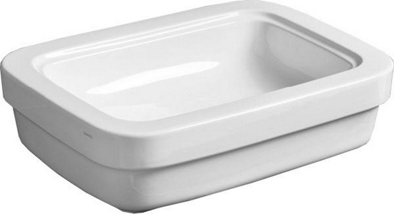 Раковина накладная на столешницу 58х42хh16см, без отв.д/смесит., без перелива, Evolution ZZ