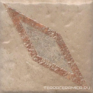 Декор Спартель 2 бежевый матовый 9,8x9,8x0,7