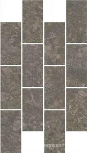 Декор Чеппо ди Гре мозаичный коричневый матовый обрезной 34,6x20
