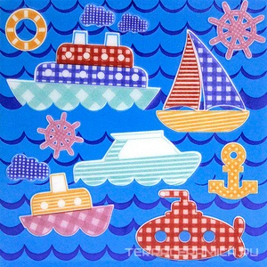 Декор Морская прогулка Кораблики ZZ|20x20