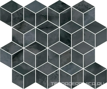Декор Джардини серый темный мозаичный |45x37,5