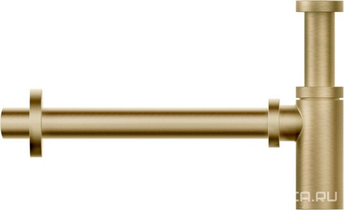 Сифон для раковины округлый, 1 1/4, (цв. Brushed Brass PVD), Gessi ZZ