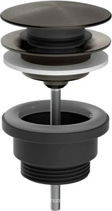 Донный клапан нажимной “Stop&Go”, 1 1/4, (цв. Black Metal Brushed PVD), Gessi ZZ