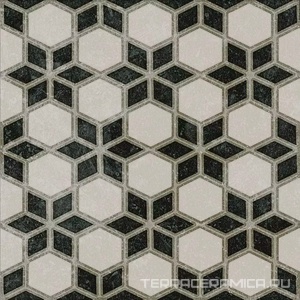 Декор Фреджио 4 черно-белый ZZ|20x20