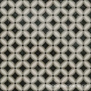 Декор Фреджио 2 черно-белый|20x20