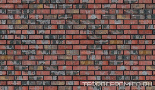Кирпич обл.Lubeck Sparklinker NF ( круглые отверстия)|24x5.2x7.1 XX