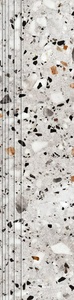 Ступень Evia Terrazzo серые матовые 30x120