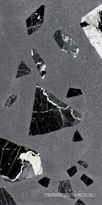 Dark Grey Rock nat.rett. ZZ|30x60