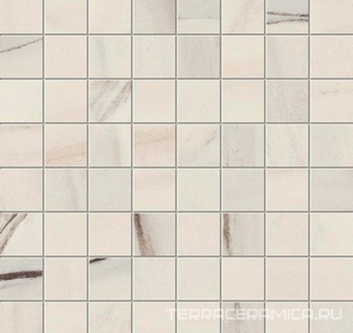 Marvel Bianco Fantastico Mosaico Matt  ZZ 30x30