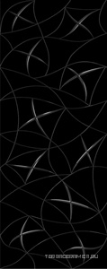 Декор Vela Nero "Stella" |20.1x50.5