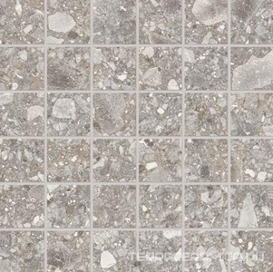 Mosaico 5x5 Grigio nat.rett.ZZ 30x30