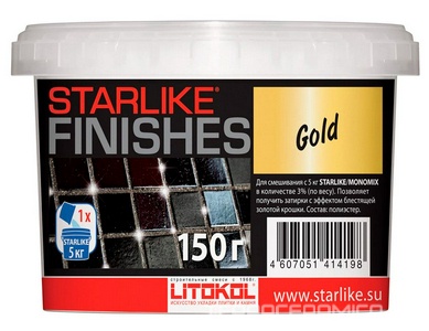 Добавка д/затир.Starlike GOLD золотая 0,15 кг. ZZ