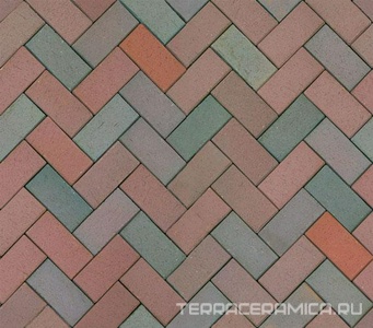 Кирпич трот. Red-marron flashed Klinker XX |20х10х5