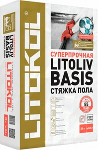 Выравнивающий раствор LITOLIV BASIS 25кг. ZZ ПП
