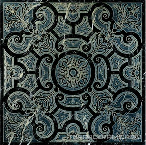 Ins.marmo Nero Marq.decorato ZZ |40x40