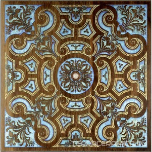Ins.in legno Noce dec.Silver ZZ |40x40