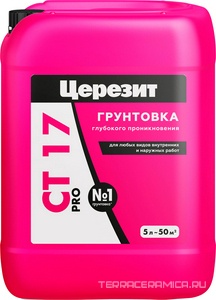 Грунтовка CT 17 PRO укр. д/впит. осн. 5кг.