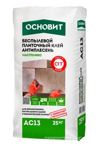 Плиточный клей  ОСНОВИТ МАСТПЛИКС АС13,  (С1T) 25 кг. ZZ