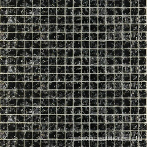 Мозаика Glass МС 448 моно черная колотая |30x30