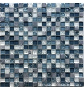 Мозаика из стекла на сетке SK10-057 ZZ |30x30