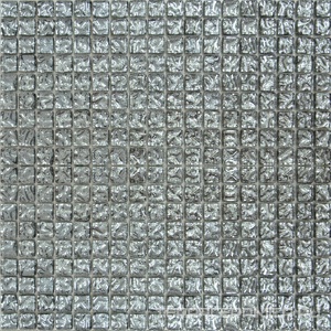 Мозаика Glass 628 моно рифленая платина ZZ|30х30