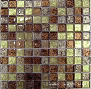 Мозаика из стекла на сетке S10-006 ZZ |30x30