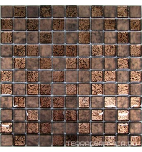 Мозаика из стекла на сетке S10-005 ZZ |30x30