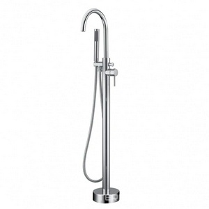 Смеситель для ванны, напольный, душ гарнтитур, встр.часть в компл, (цв.хром), Spira ZZ