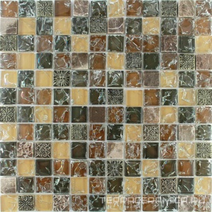 Мозаика Glass & Stone FXD010 комбинированная  (чип 23x23) ZZ|30x30