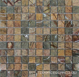 Мозаика из камня на сетке М20-108-25Р ZZ |30x30