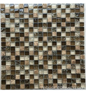 Мозаика из стекла на сетке SK10-058 ZZ |30x30