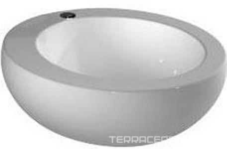 Раковина накладная 52х52см, 1 отв. для смесителя, Alessi ZZ