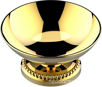 Мыльница настольная, металл. d 100mm (цв.бронза (Bronze brillant)) Versailles ZZ