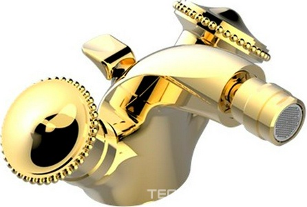 Смеситель на биде, на 1 отв., с д,к (цв. латунь (Luxbrass)) Vendome ZZ
