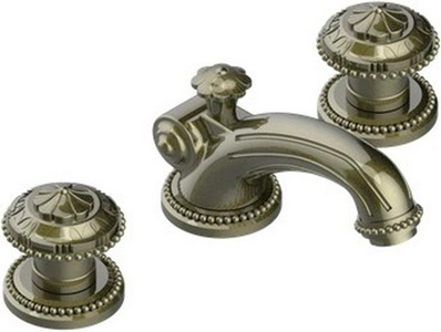 Смеситель на раковину, на 3 отв., с д.к. (цв. бронза (Bronze brillant)) Versailles ZZ