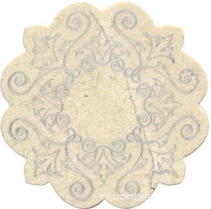 Тозетка Crema Marfil Marbl Tile № -5 серебро (n048397) |10х10