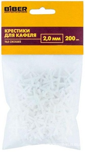 БИБЕР Крестики для кафеля 2мм (200шт) арт 55602