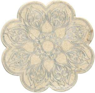 Тозетка Crema Marfil Marbl Tile № -9 серебро (n048397) |10х10