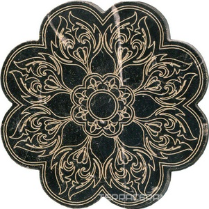 Тозетка Negro Marquina Primera Marbl Tile № -9 золото (n048405) |10х10