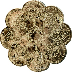 Тозетка Marron Emperador Primera Marbl Tile № -9 золото (n048401) |10х10