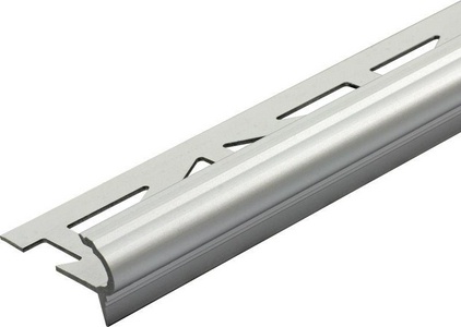 FSTAE 110 Профиль алюминиевый для отделки ступеней закруглённый silver anod FLORENTOSTEP 11мм |4.5x250 XX