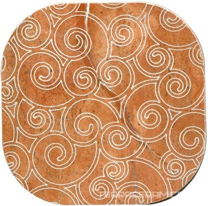 Тозетка Rojo Alicante Primera Marbl Tile № -7 серебро (n048413) |10х10