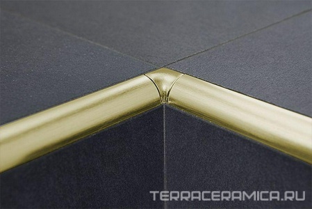 TIAS/10 Внутренний угол satin polished gold для n006209