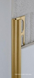 RAS/10 Наружный алюминевый профиль satin  gold 1x270 ZZ