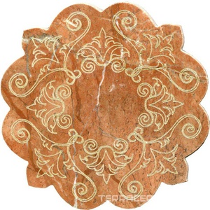 Тозетка Rojo Alicante Primera Marbl Tile № -5 золото (n048413) |10х10